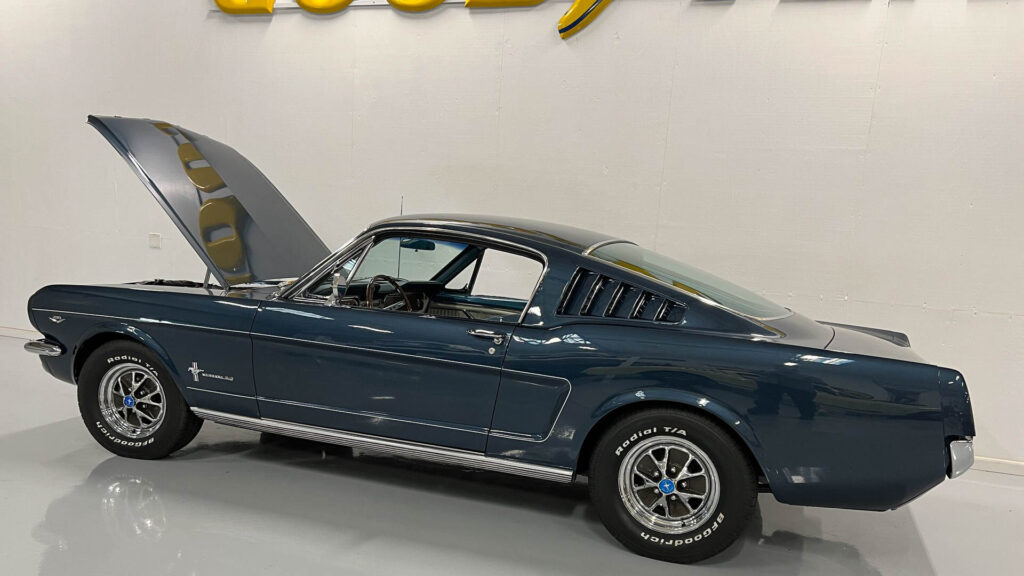 1965 Mustang Fastback Caspian Blue Pony Interior