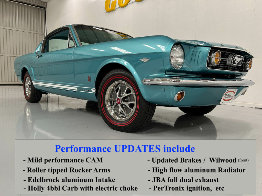1966 Mustang GT Fastback Tahoe Turquoise 4-speed