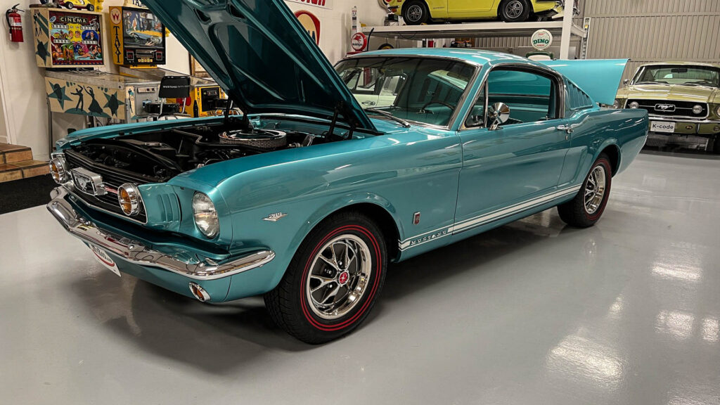 1966 Mustang GT Fastback Tahoe Turquoise 4-speed
