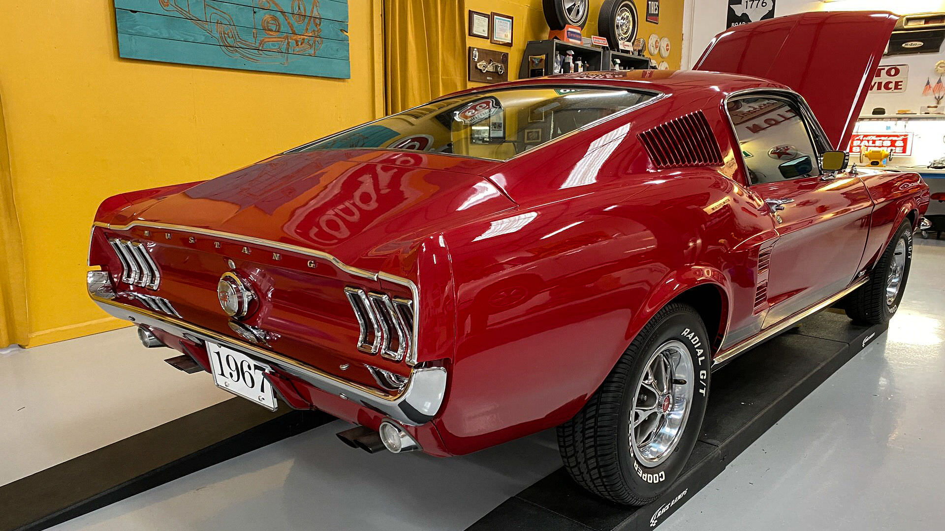 1967 mustang candy apple red