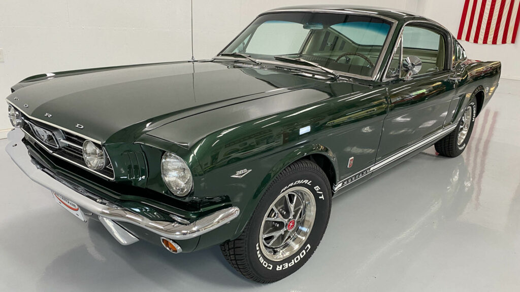 1966 Mustang fastback GT Ivy Green Pony Interior 289 A-code