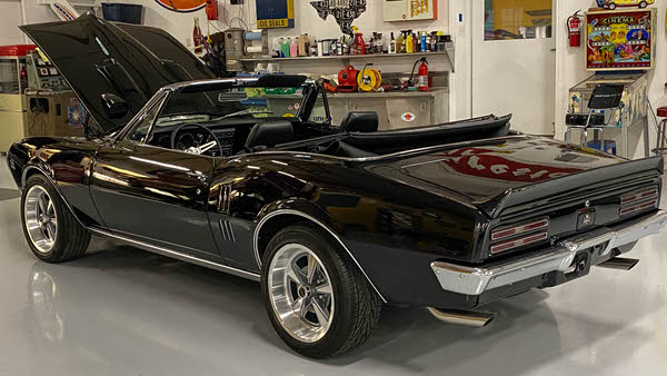 1967 Firebird HO 400 Ram Air convertible triple Black restomod-2