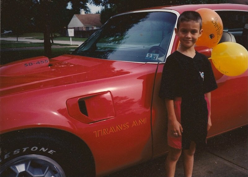 Tyler with 1973 Trans Am Super Duty