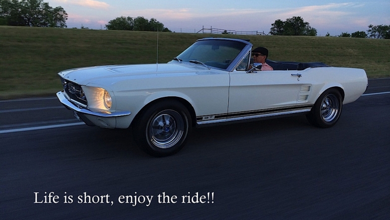 Michael in 1967 Mustang Convertible