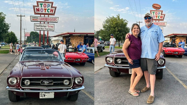 1967 Vintage Burgundy Mustang testimonial