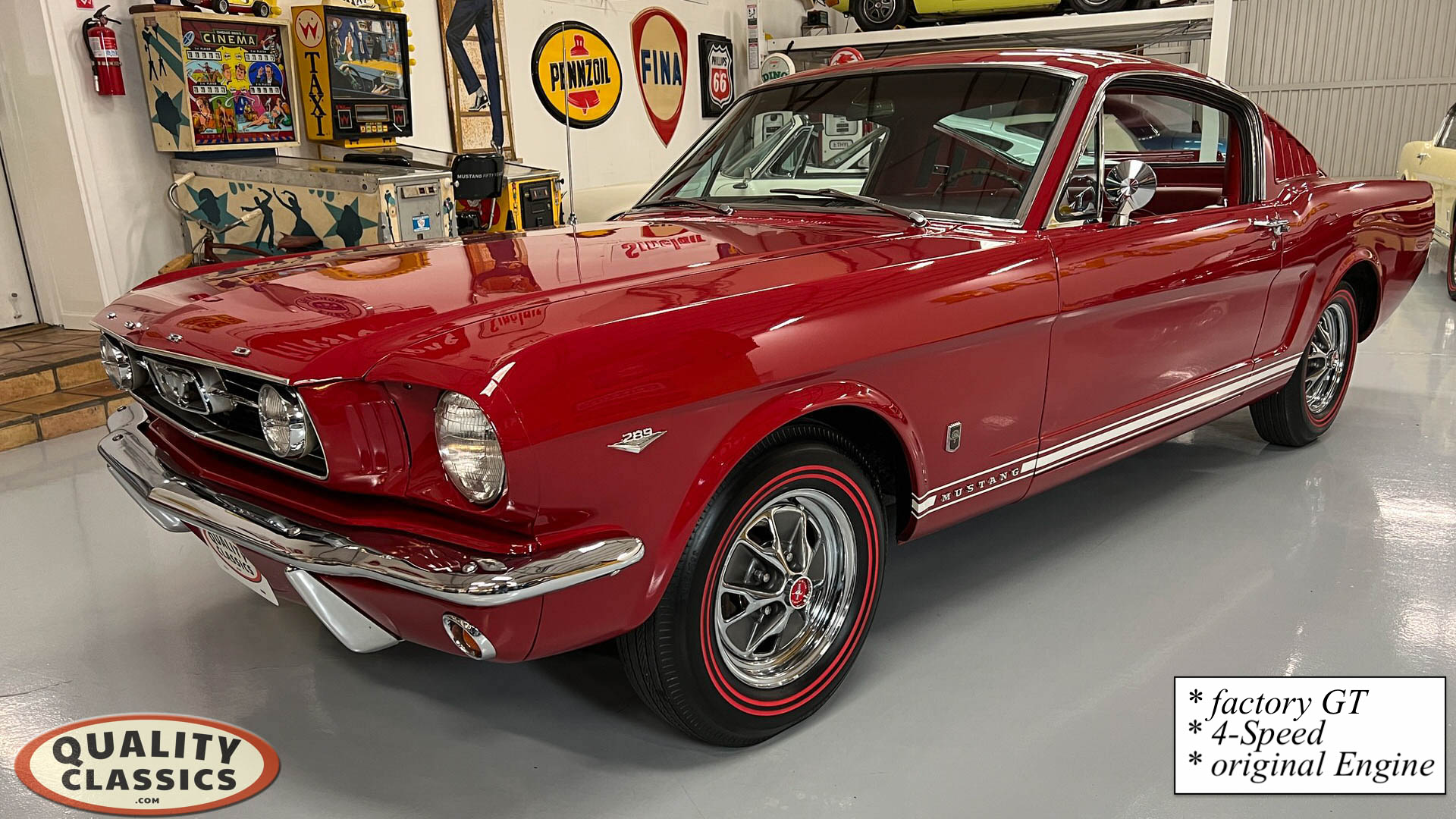 1966 Mustang GT Fastback 4 speed Red