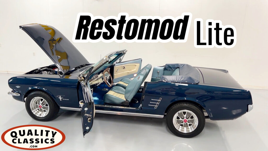 1966 Mustang Convertible Restomod Nightmist Blue
