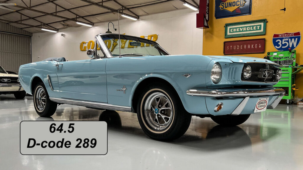 1964.5 Mustang convertible D code Skylight Blue