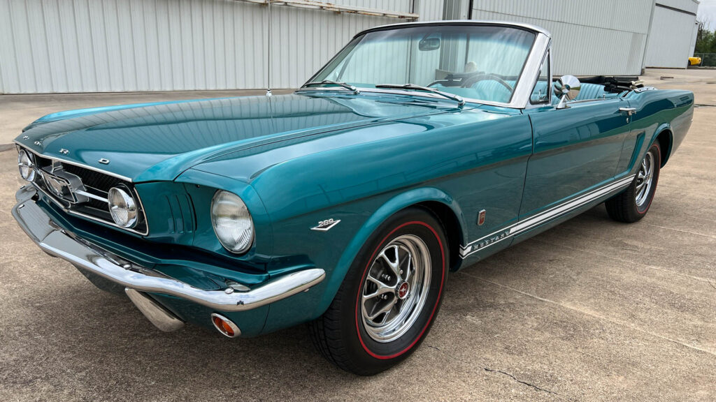 1965 Mustang convertible GT Twilight Turquoise Quality Classics