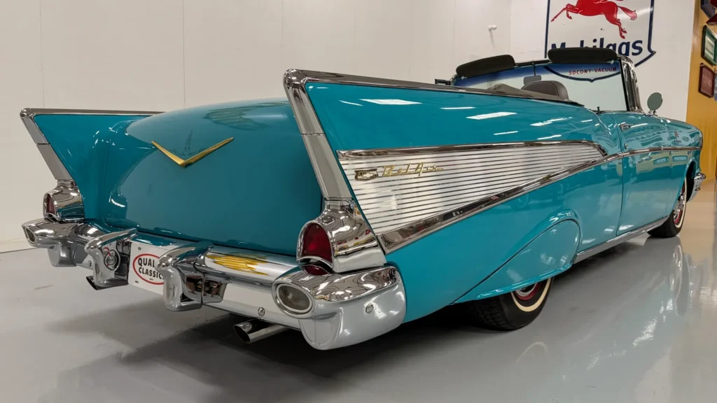 1957 Bel Air convertible Tropical Turquoise Fuel Injection restomod