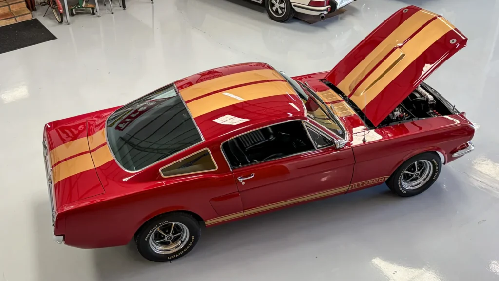 1966 Shelby GT 350 Red and Gold restomod Tribute